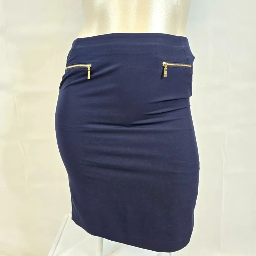 Tommy Hilfiger Midnight Blue Knee Length Pencil Skirt Sz 12
